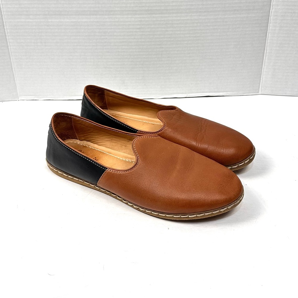 Charix Camel Black Slip On Sz 13